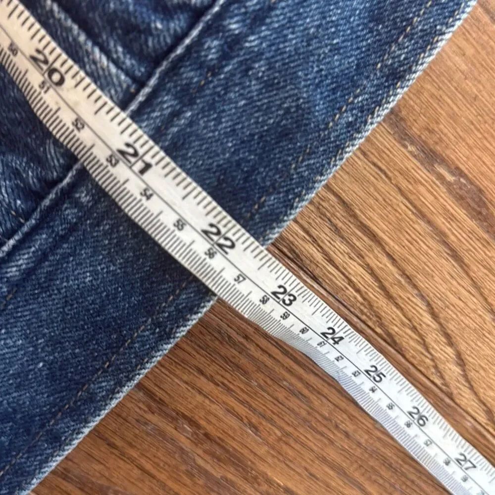 Claiborne Vintage denimโvest flannel lined with corduroy collar small - Picture 6 of 11